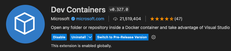 Dev Containers Extension